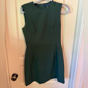 French Connection Mini Dress Size 6, Dark Green
